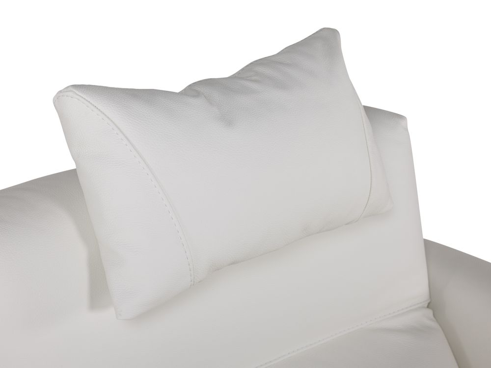 3-zit met relaxen incl. hoofdsteun OSCAR - Wit led C-CAL-OSC-HKS1