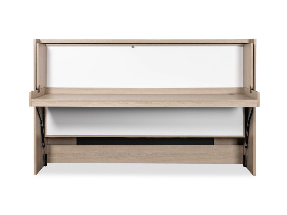 Bureau opklapbed SMART OFFICIO - Wit/eik BNE SM OFB9