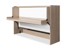 Bureau opklapbed SMART OFFICIO - Wit/eik BNE SM OFB9
