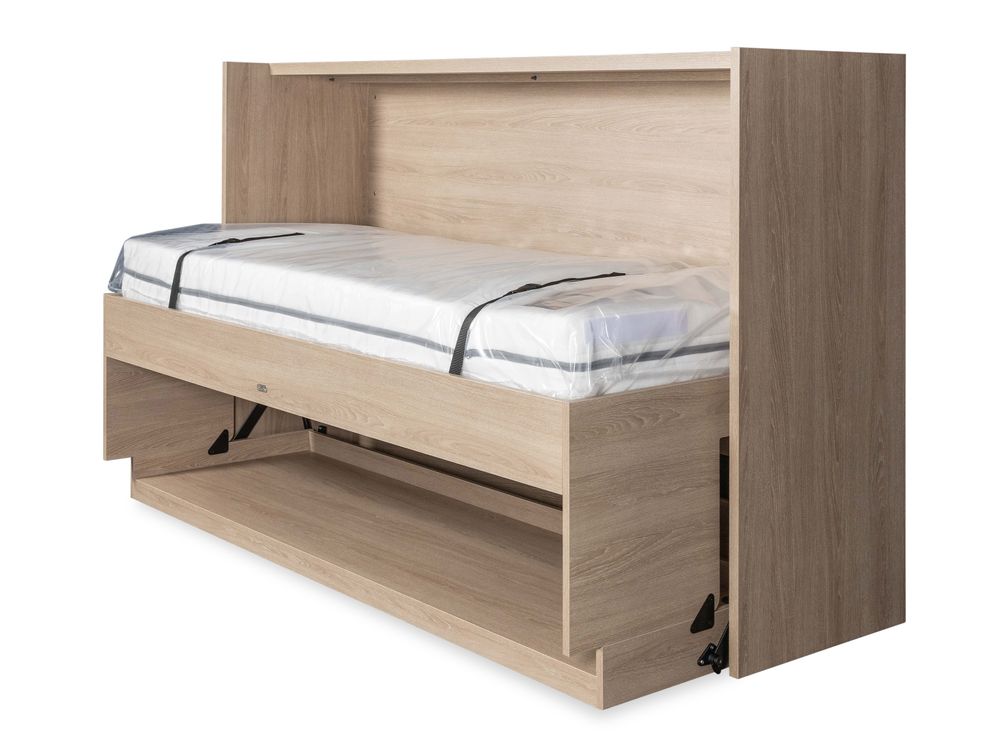 Bureau opklapbed SMART OFFICIO - Wit/eik BNE SM OFB9