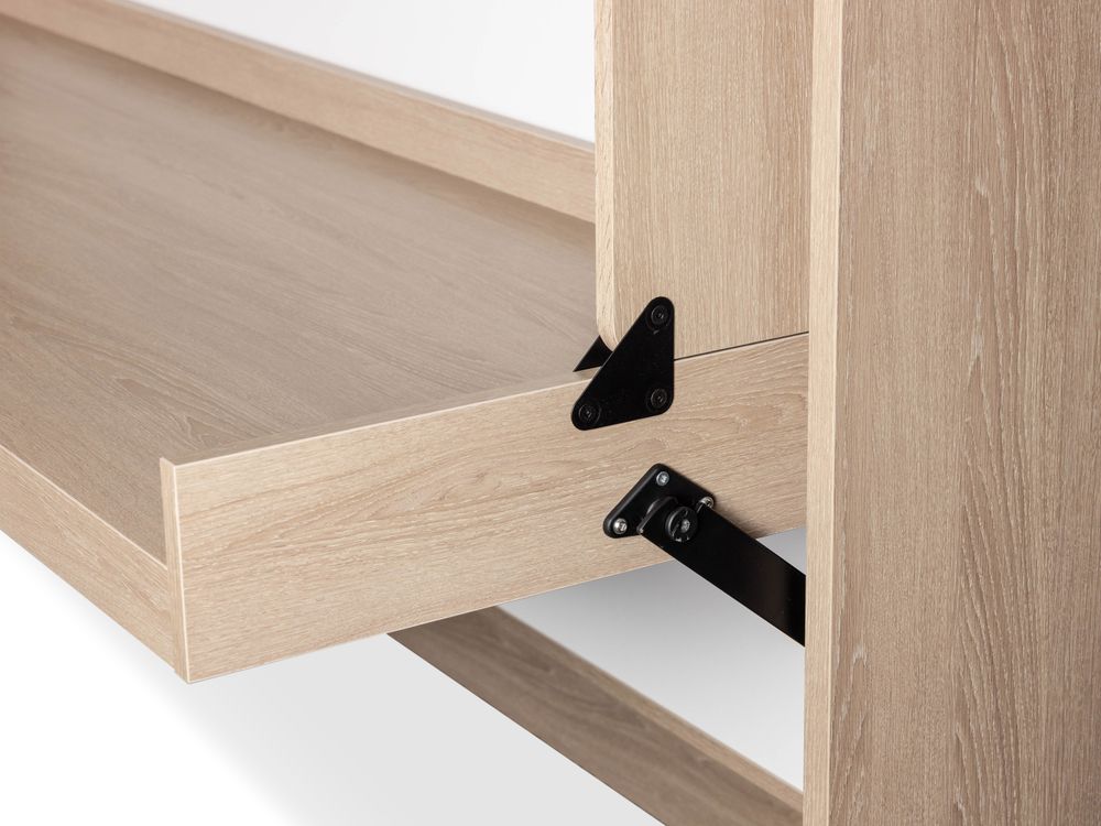 Bureau opklapbed SMART OFFICIO - Wit/eik BNE SM OFB9