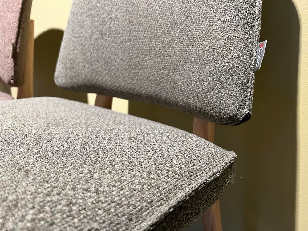 Set 6 eetkamerstoelen FLAIR - Olijf/Lichtbruin C-XOO-48545-0