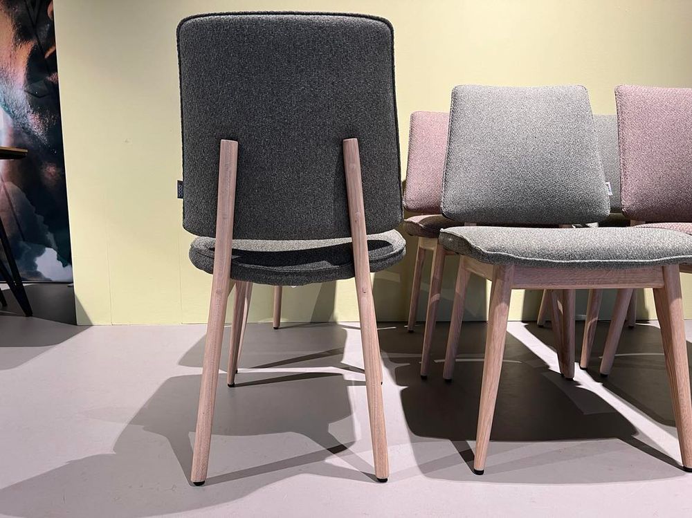 Set 6 eetkamerstoelen FLAIR - Olijf/Lichtbruin C-XOO-48545-0