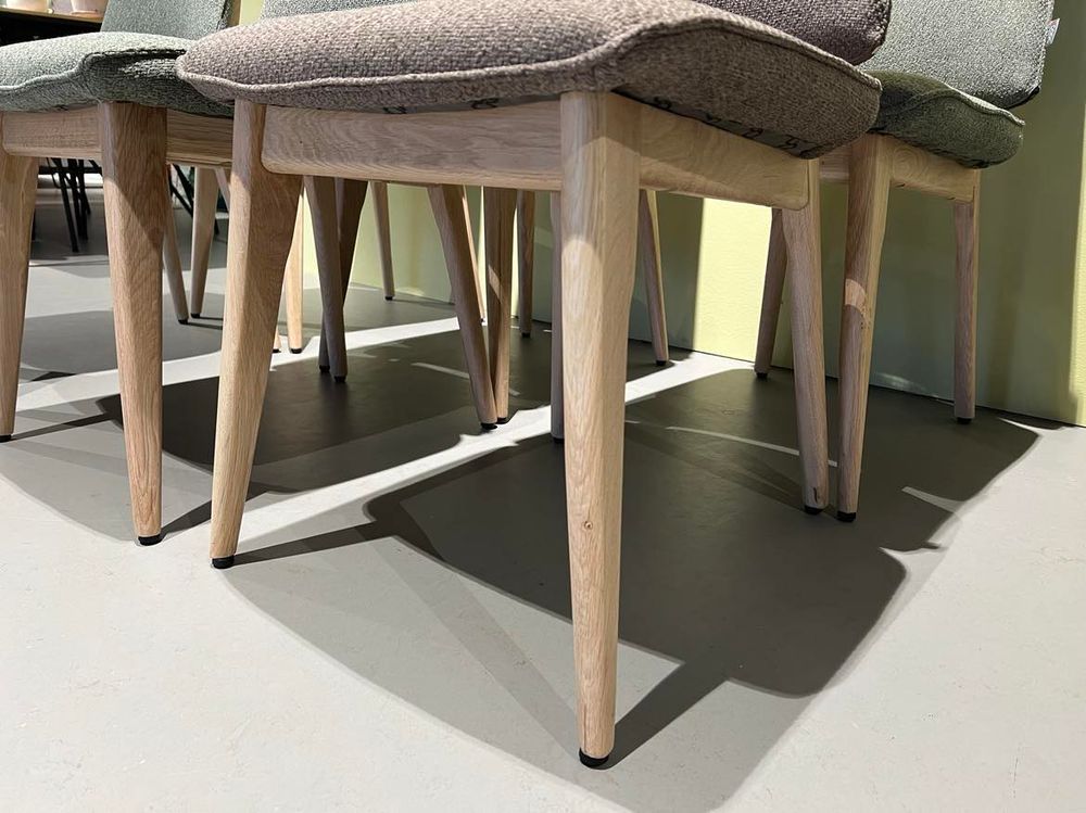 Set 6 eetkamerstoelen FLAIR - Olijf/Lichtbruin C-XOO-48545-0