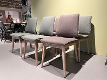 Set 6 eetkamerstoelen FLAIR - Olijf/Lichtbruin C-XOO-48545-0