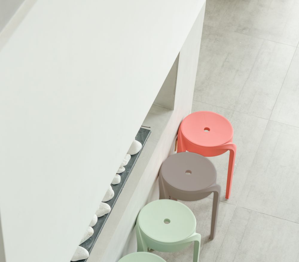 Set 3 krukjes POP - Rood / groen / taupe TRS PO S3