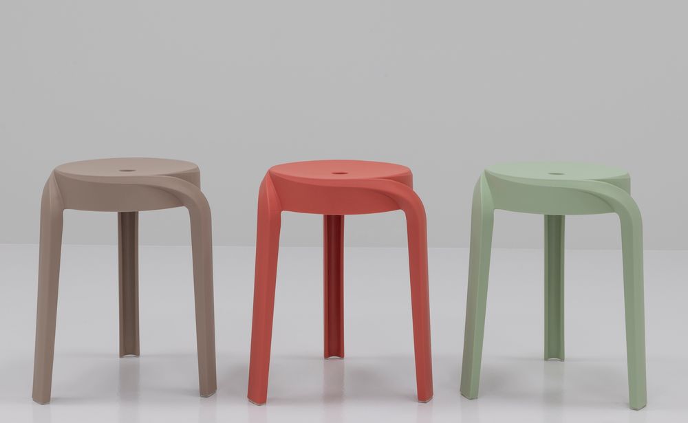 Set 3 krukjes POP - Rood / groen / taupe TRS PO S3