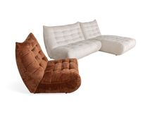 3-zit met longchair en 1-zit SCALO - Terracotta/Wi C-HIM-43-3LB-BC