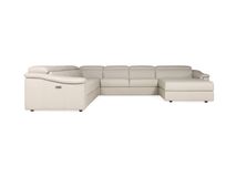Hoeksalon  KALIPSO - Beige leder C-CAL-157-001