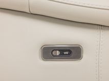 Hoeksalon  KALIPSO - Beige leder C-CAL-157-001