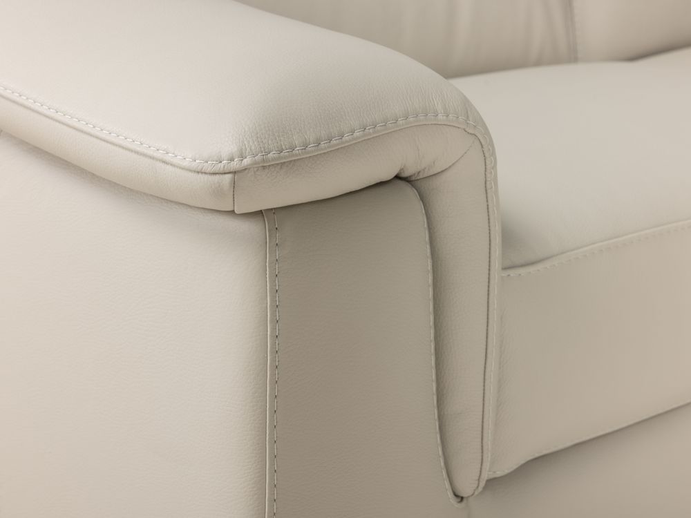Hoeksalon  KALIPSO - Beige leder C-CAL-157-001