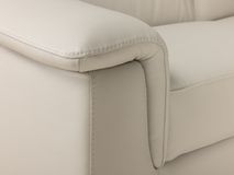 Hoeksalon  KALIPSO - Beige leder C-CAL-157-001