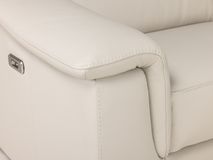 Hoeksalon  KALIPSO - Beige leder C-CAL-157-001