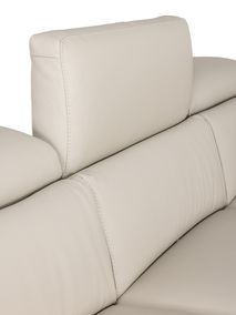 Hoeksalon  KALIPSO - Beige leder C-CAL-157-001