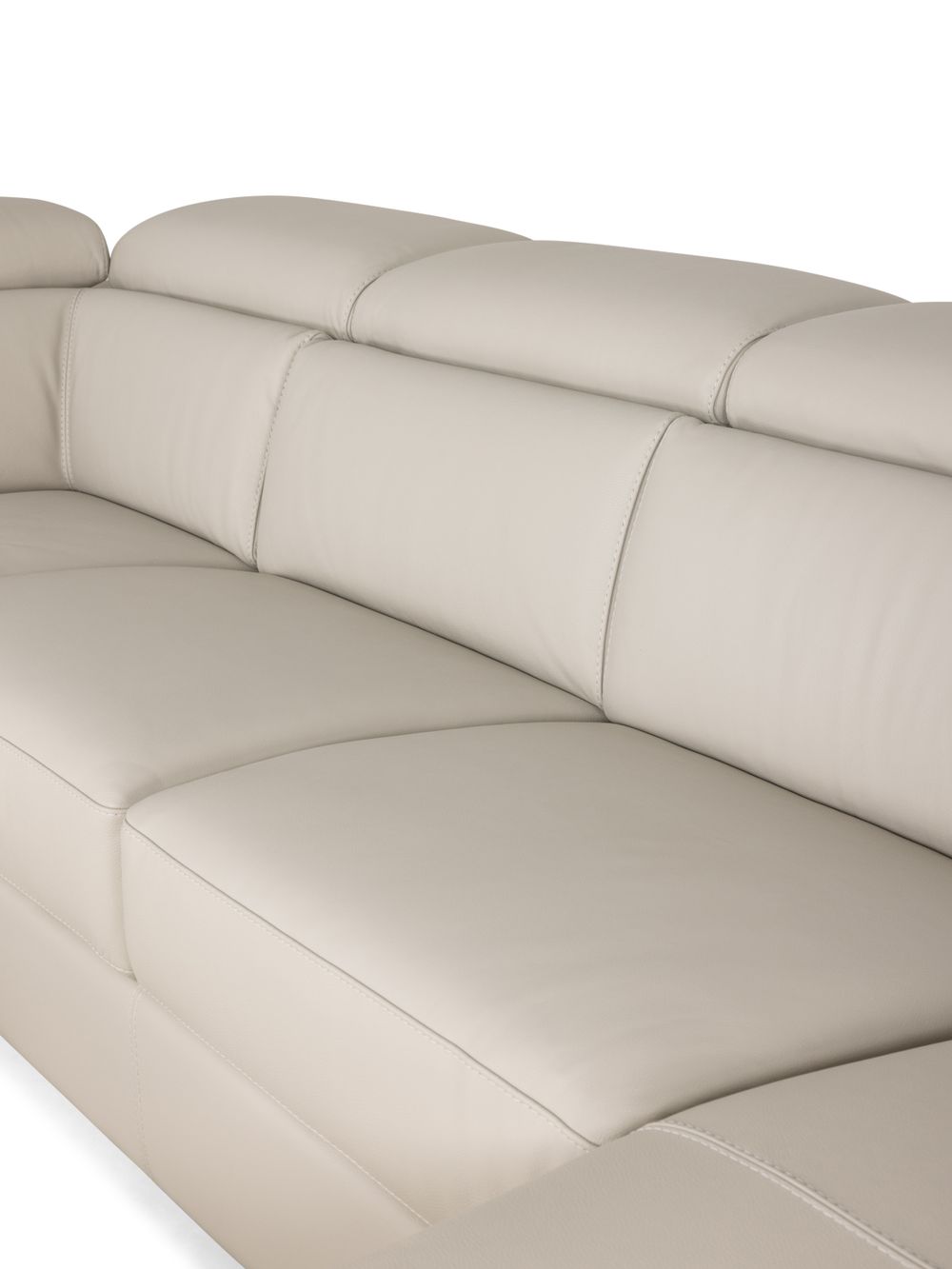 Hoeksalon  KALIPSO - Beige leder C-CAL-157-001