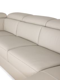 Hoeksalon  KALIPSO - Beige leder C-CAL-157-001