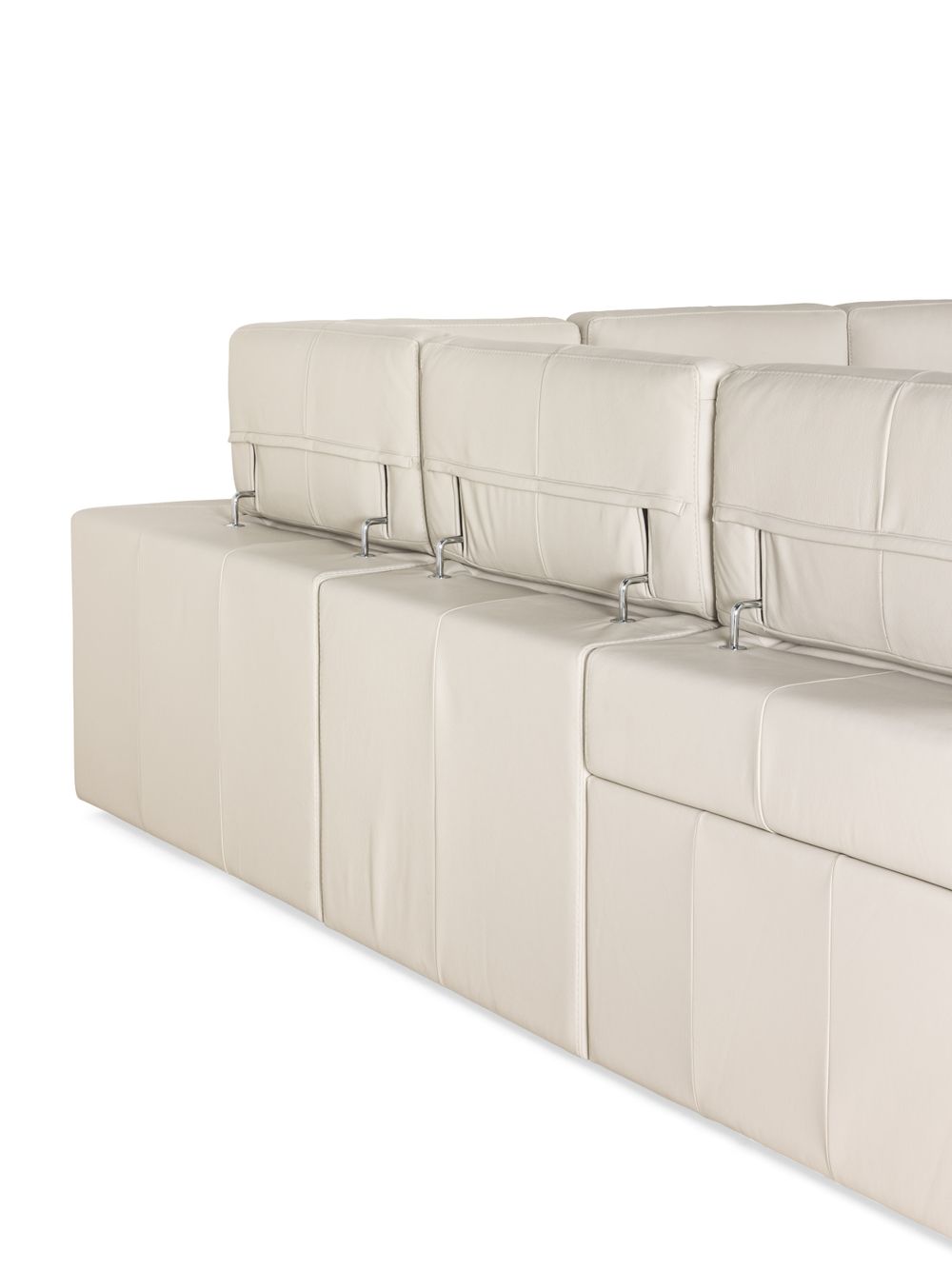 Hoeksalon  KALIPSO - Beige leder C-CAL-157-001