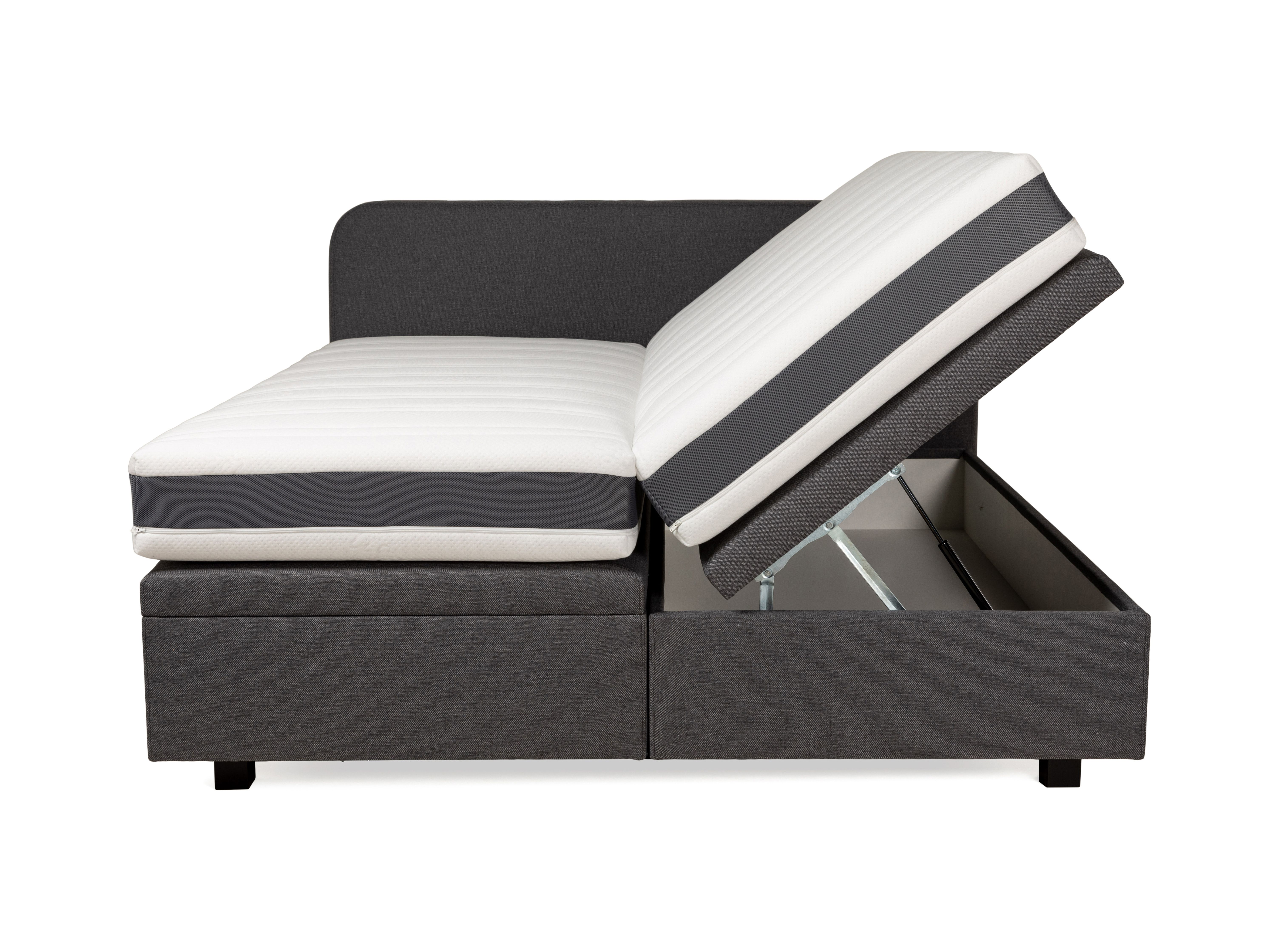 Boxspring BOX38 incl. matrassen - Grijs