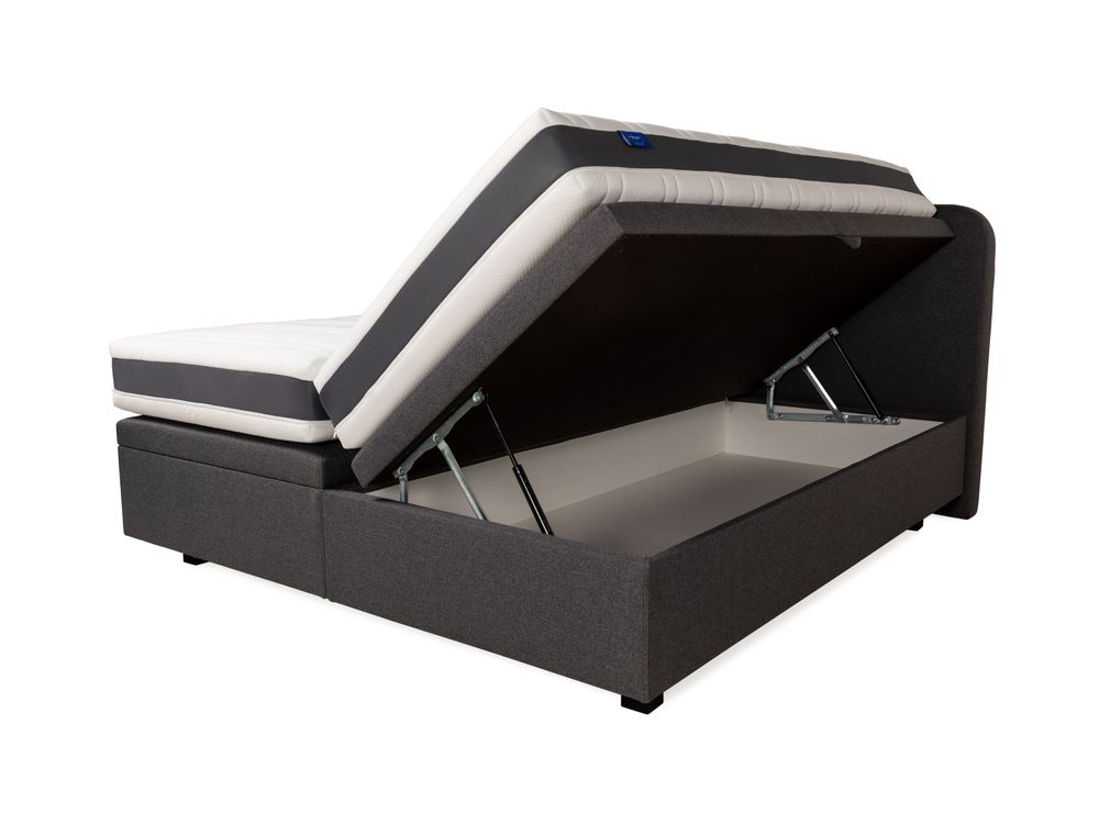 Boxspring BOX38 incl. matrassen - Grijs C-RVR BX38 1820-DG68