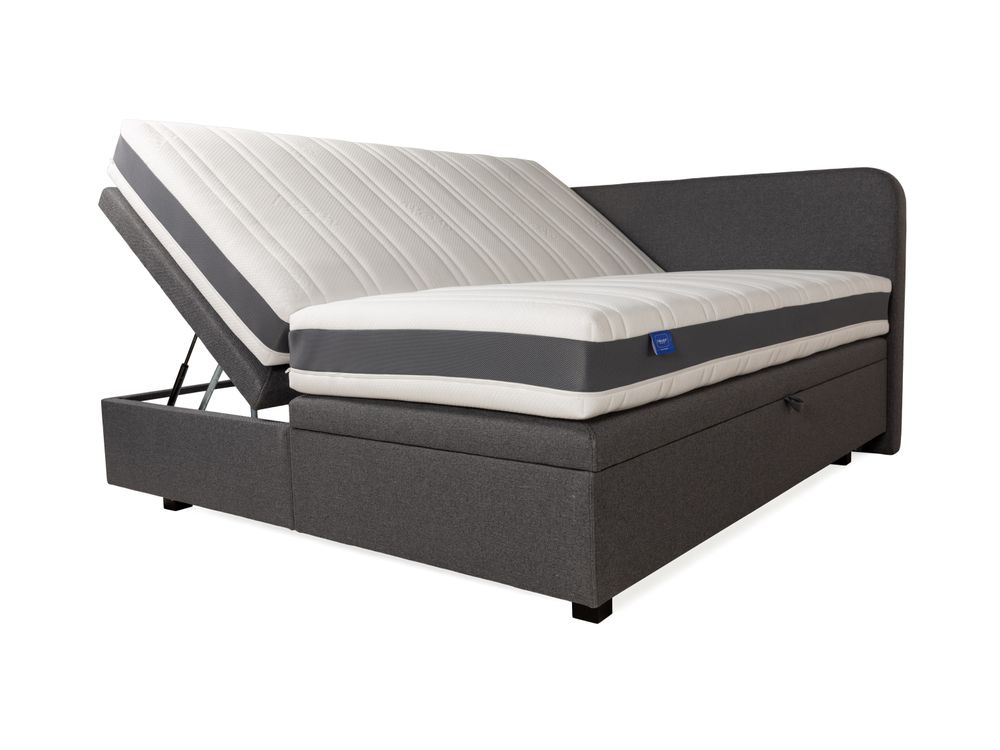 Boxspring BOX38 incl. matrassen - Grijs C-RVR BX38 1820-DG68