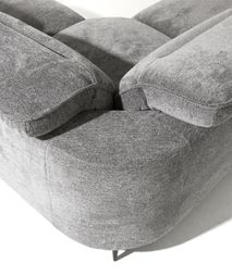 Hoeksalon met elektr. relax NAZARE - Grijs C-XOO-NZR-HKS1