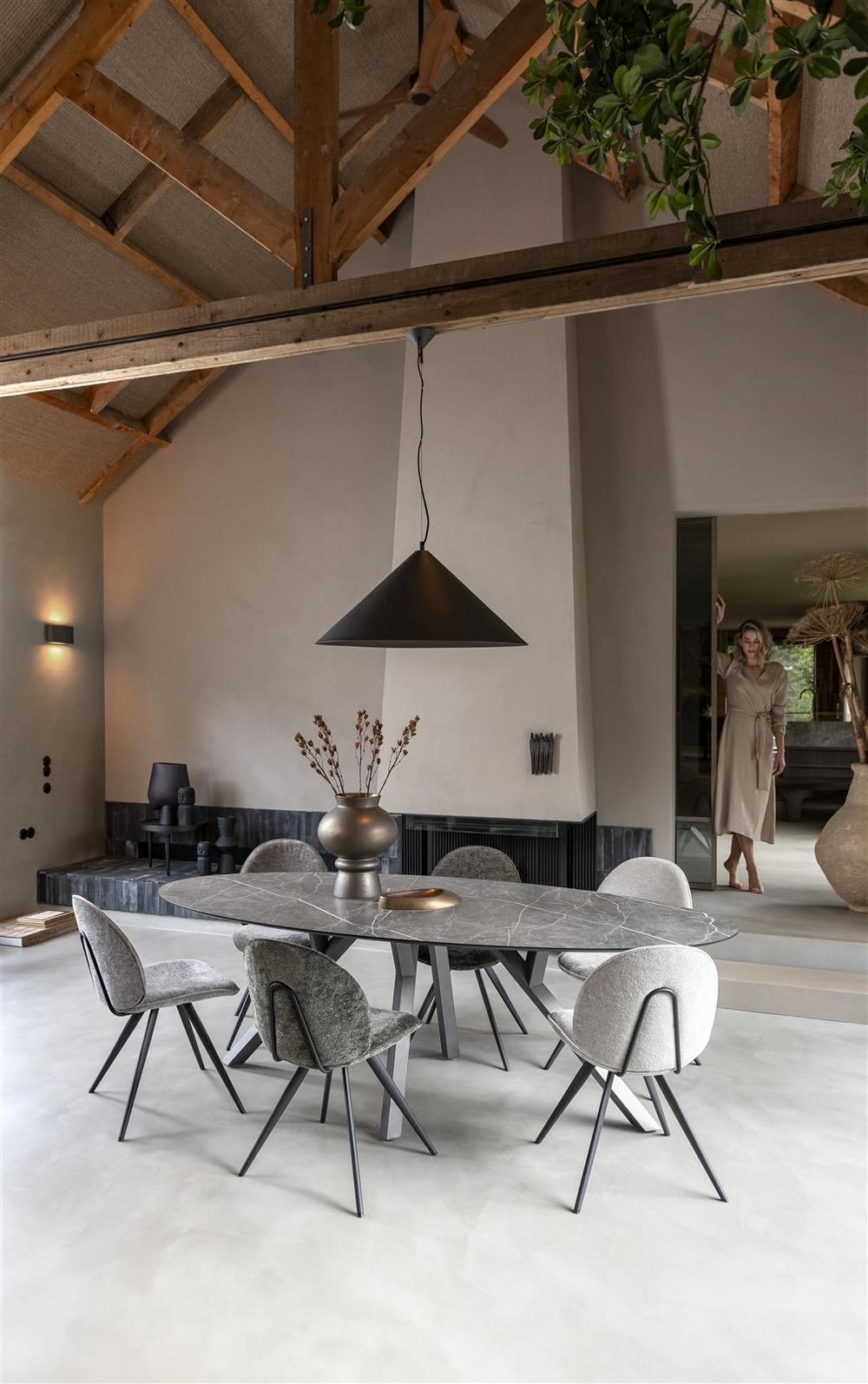 Eetkamerstoel AIKO - Grijs XOO 48651GRY