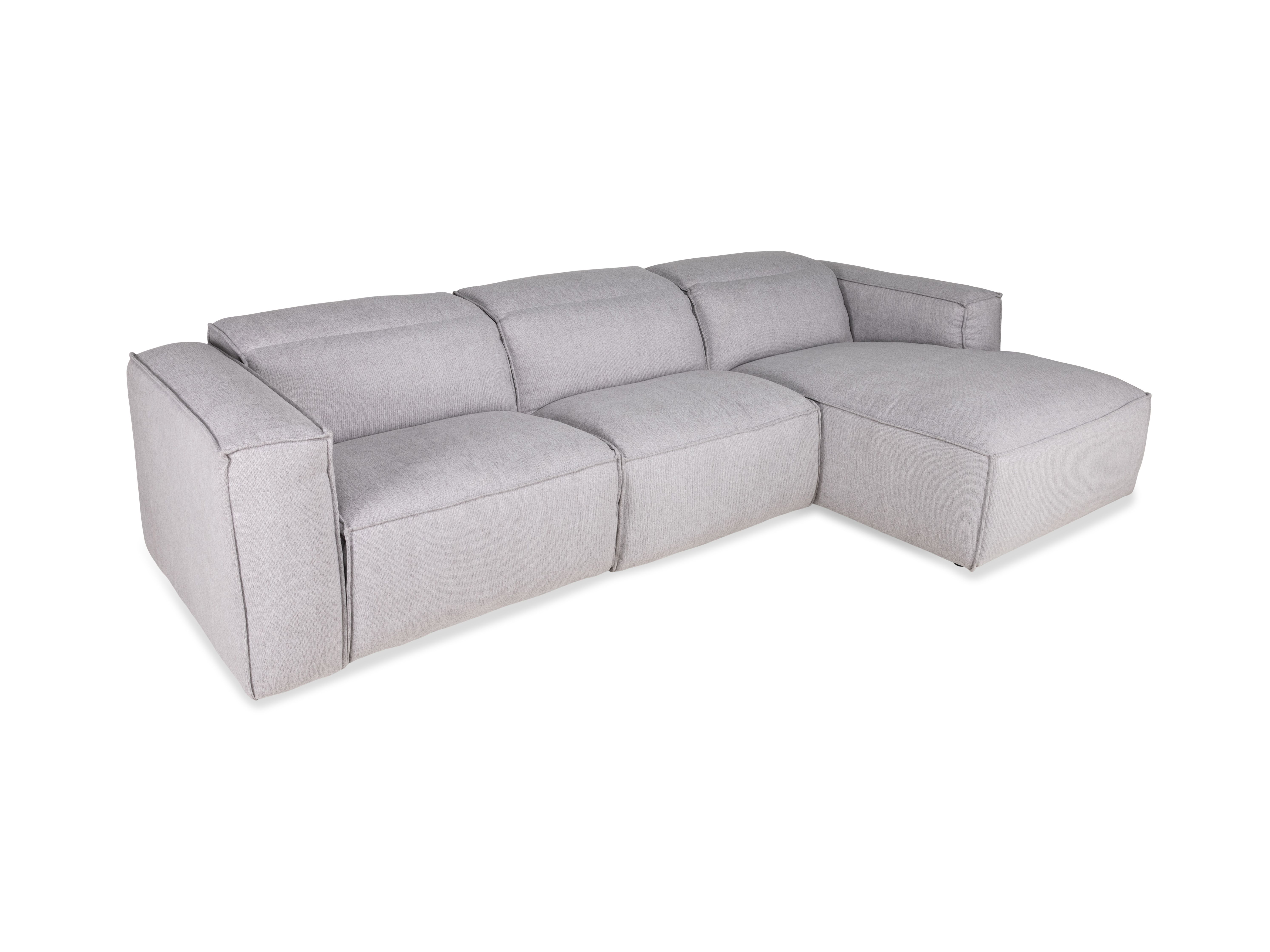 Hoeksalon LEWIS - Lichtgrijs