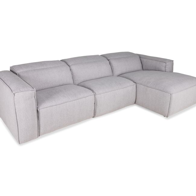 Hoeksalon LEWIS - Lichtgrijs