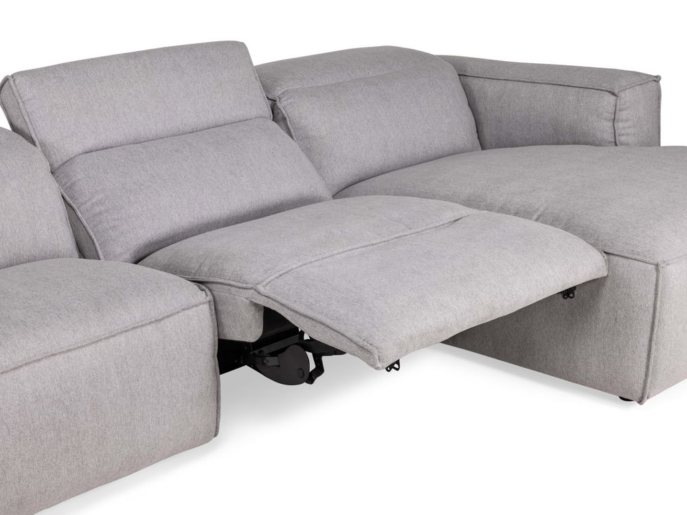 Hoeksalon LEWIS - Lichtgrijs C-KUK-718J-HKS1