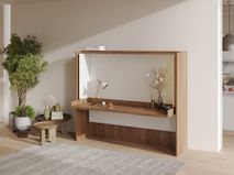 Bureau opklapbed SMART OFFICIO - Wit/eik BNE SM OFB9