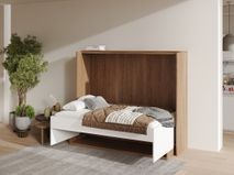 Bureau opklapbed SMART OFFICIO - Wit/eik BNE SM OFB9