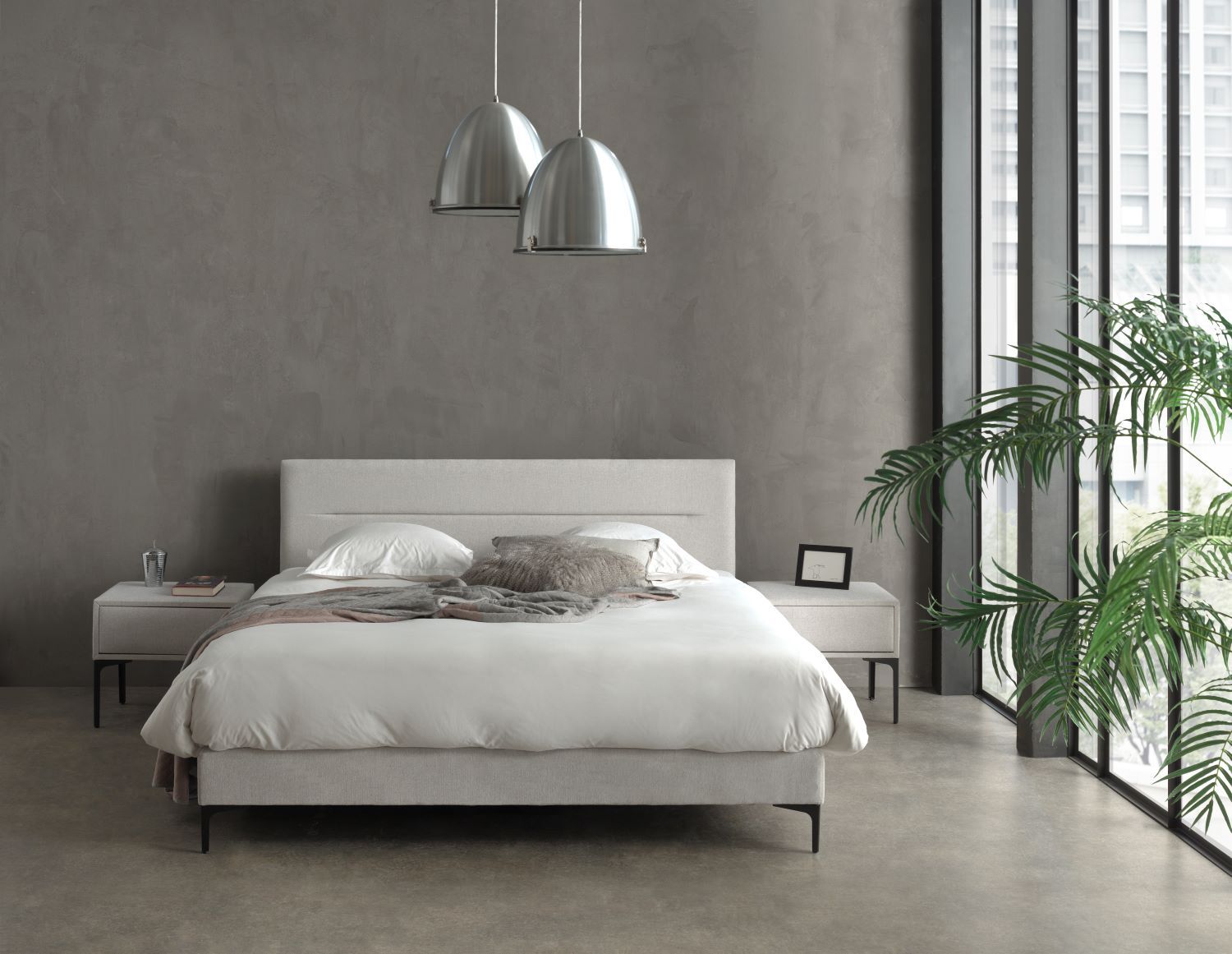 Boxspring PARIS - Lichtgrijs SFD-22-000005-C