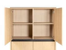 Wandkast LIMA - White Wash Oak / Zwart keramiek MED-26-000005
