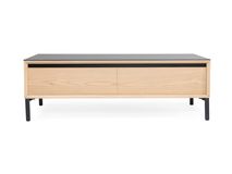 Salontafel LIMA - White Wash Oak / Zwart keramiek MED-26-000001