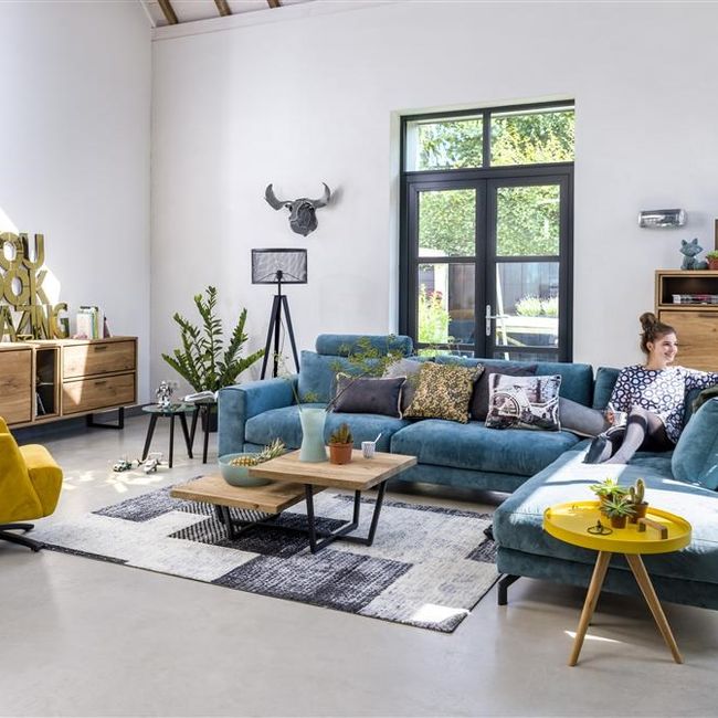 Highboard DENMARK - Oak Railway Brown