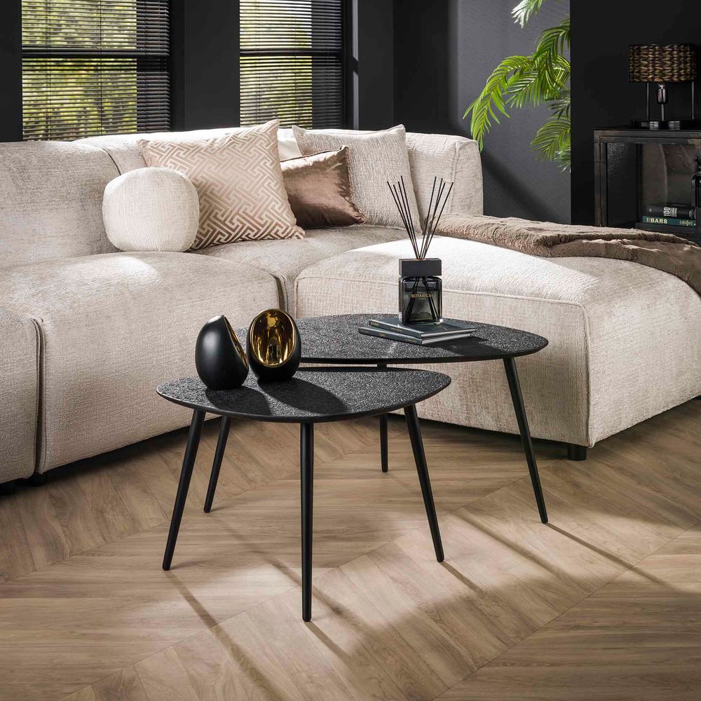 Set van 2 salontafels TRIANGLE METALLIC - Metallic ZLS 3150-48