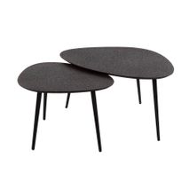 Set van 2 salontafels TRIANGLE METALLIC - Metallic ZLS 3150-48