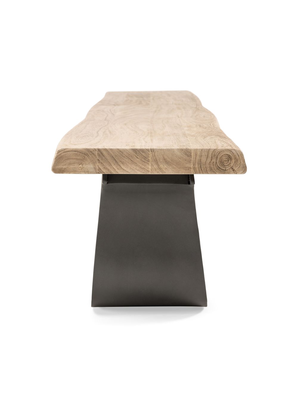 Bank ACACIA WAVE - Hout / metalen poot LEL VE4101