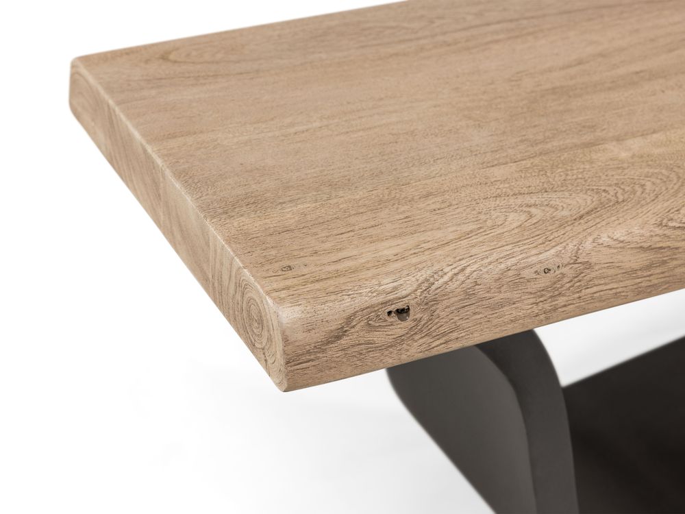 Bank ACACIA WAVE - Hout / metalen poot LEL VE4101