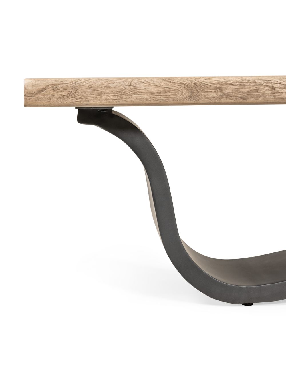 Bank ACACIA WAVE - Hout / metalen poot LEL VE4101