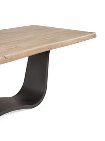 Eetkamertafel ACACIA WAVE - Hout / metalen poot LEL VE4260