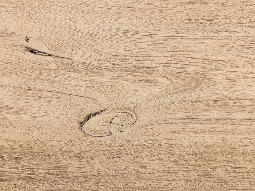Eetkamertafel ACACIA WAVE - Hout / metalen poot LEL VE4260