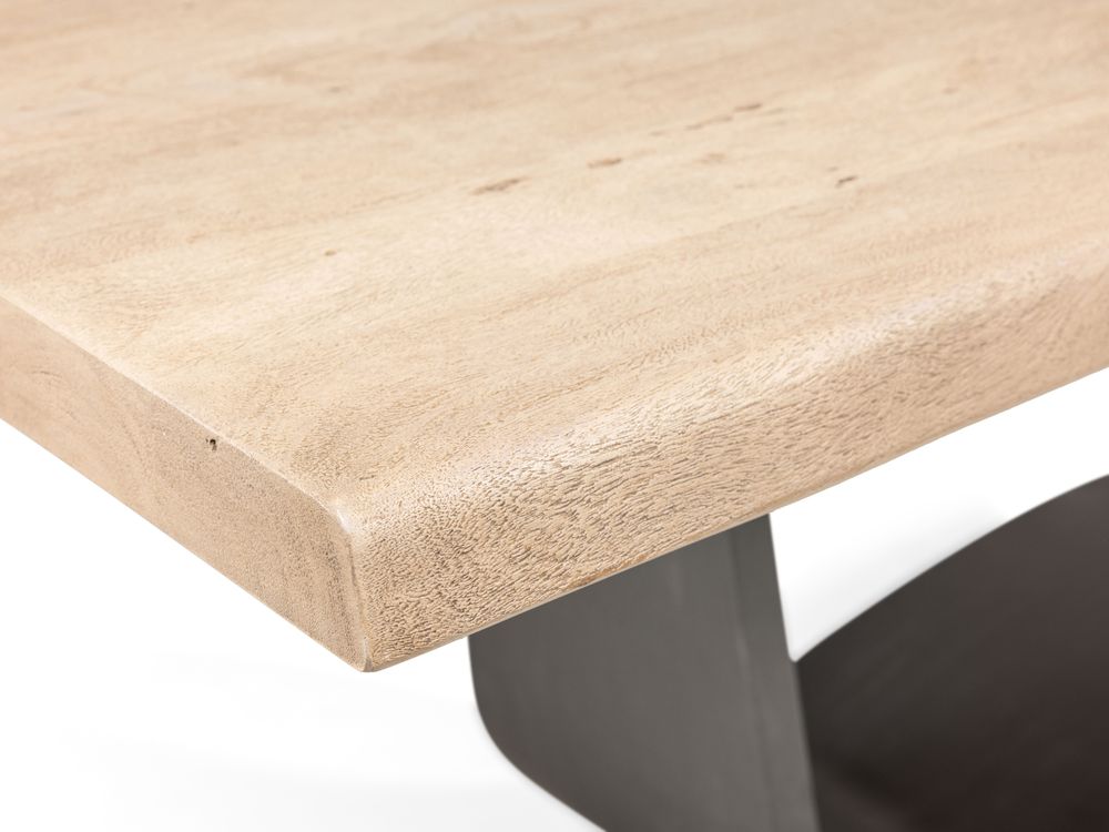 Eetkamertafel ACACIA WAVE - Hout / metalen poot LEL VE4260