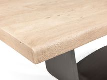 Eetkamertafel ACACIA WAVE - Hout / metalen poot LEL VE4260