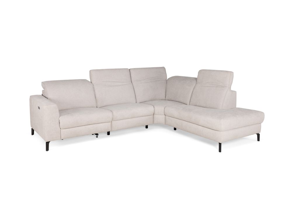 Hoeksalon met elektr. relax FRATINO - Beige ROM FRT 280BT230-WN