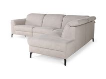 Hoeksalon met elektr. relax FRATINO - Beige ROM FRT 280BT230-WN