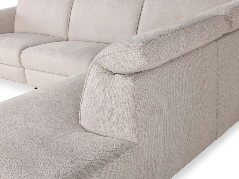 Hoeksalon met elektr. relax FRATINO - Beige ROM FRT 280BT230-WN