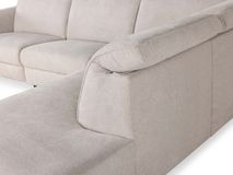 Hoeksalon met elektr. relax FRATINO - Beige ROM FRT 280BT230-WN