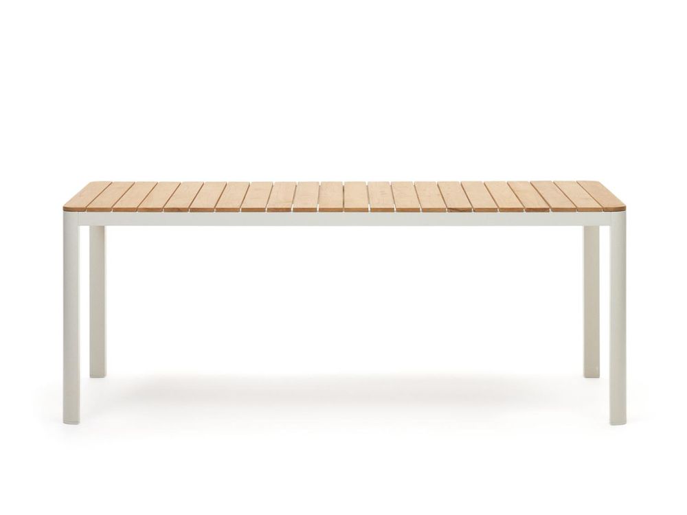 Tuintafel BONA - Teak / Wit KAV J0100028MM46
