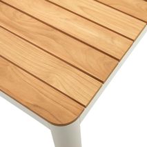 Tuintafel BONA - Teak / Wit KAV J0100028MM46